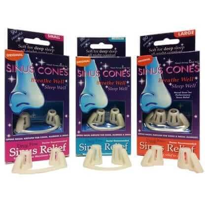 Sinus Cones available in Small Medium Large sizes