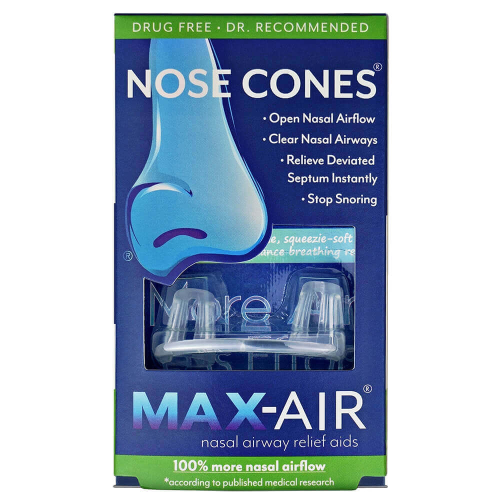 Max-Air-Nose-Cones size medium clear packaged product
